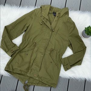 Love Tree Green military style jacket